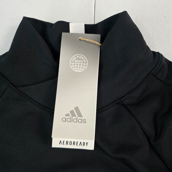 NWT Adidas aeroready mock neck running long sleeve compression black S womens - Picture 3 of 9